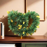 St Patrick Day Tinsel Garland 50 FT Green Gold Fringe Garlands with