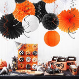 Black-White Orange Happy-Halloween Party-Decorations - 21pcs Birthday