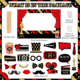 Movie Night Theme Party Decorations Now Showing Photo Booth Props