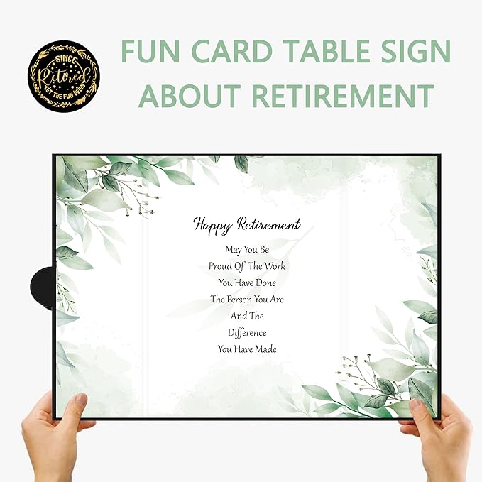 Retirement Decorations Watercolor Leaf Retirement Signature Book