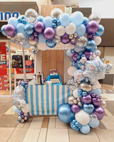 Frozen Balloon Arch Garland Kit, 164Pcs Winter Wonderland Balloon