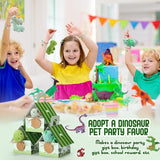 100 Pcs 16 Sets Dinosaur Party Favor Mini Dinosaur Stuffed Animals