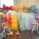 Muted Rainbow Balloons Assorted Colors, 12Inch Dusty Pastel Orange