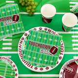 Football Party Supplies Kit Serve 25 Includes Dinner & Dessert