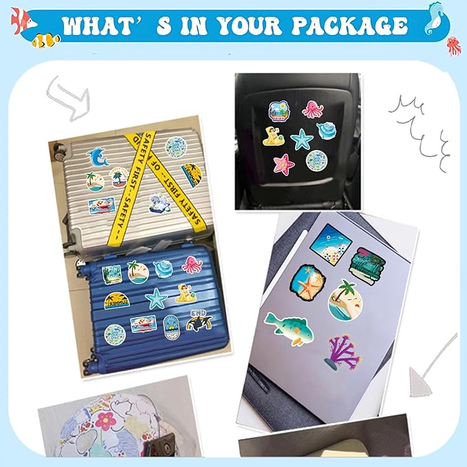 110Pcs Under the Sea Party Favors Ocean Party Favors Cute Sea Animal