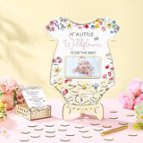 63 Pcs Wildflower Baby Shower Guest Book Alternatives Set Baby