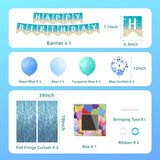 Beach Party Decorations Pool Party Plates and Napkins Sets 300 GSM
