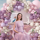 Amandir 173Pcs Dusty Purple Balloon Arch Garland Kit, Double-stuffed