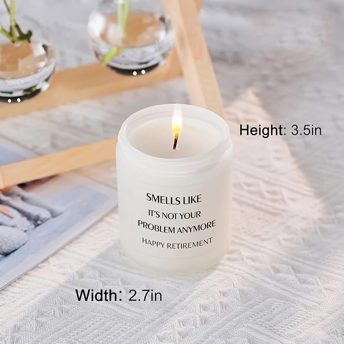 Retirement Gifts for Women Men Best Happy Retirement 2024 Candles