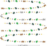 Two Wild Birthday Party Decorations Brown Gold Circle Dot Palm Leaf
