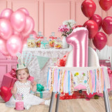Wild Flower High Chair Banner for First Birthday Party Decoration