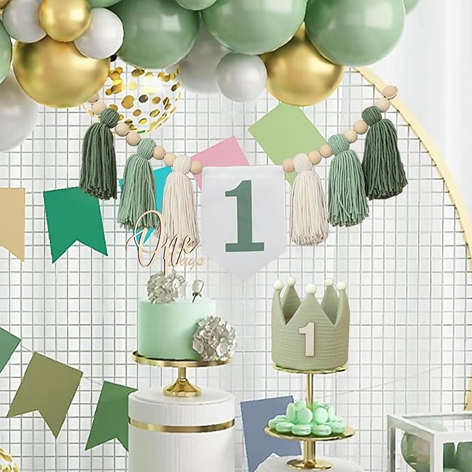 Wild One High Chair Banner For 1st Birthday Party Decorations With
