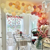 Retro Blush Pink Balloons, 60 Packs 12 Inch Dusty Pink Metallic