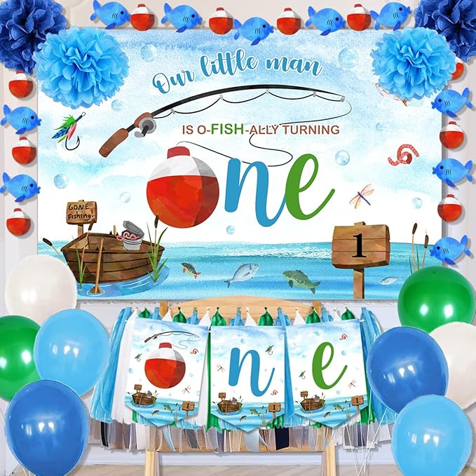 Ofishally One Birthday Decorations O Fishally One First Birthday