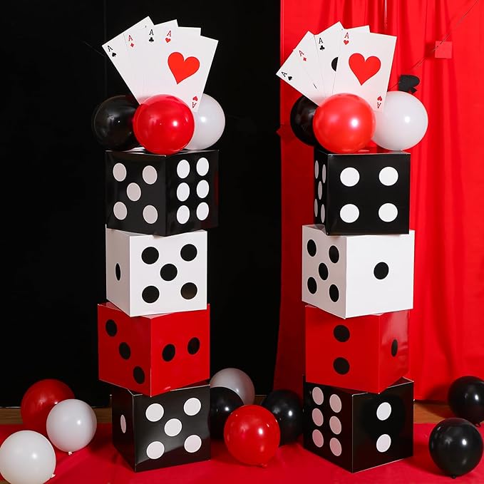 52 Pcs Casino Themed Decorations Set Game Casino Night Entryway Door