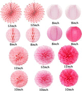 Rose Hot Pink Valentines Day Party Decorations Streamers 14pc Girl