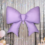 4Pcs Giant Bow Balloons, 97.5cm/38in Big Elegant Coquette Theme Purple