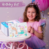 24 Mermaid Mini Coloring Books Kids with 24 Stacking Crayons Little