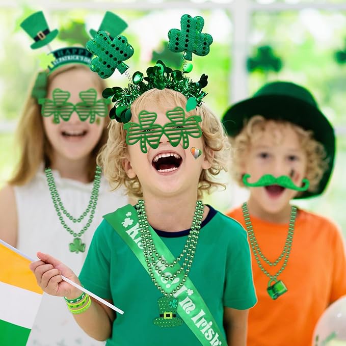 180Pcs St Patrick's Day Accessories Party Favor Set Tattoo Stickers