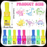 36Pcs Pink Dinosaur LED Finger Lights Pink Dinosaurs Glow in the