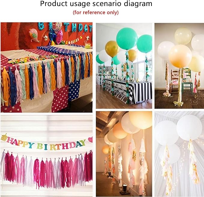 We Moment Pink Orange Peach Tissue Paper Tassels Party Tassel Garland