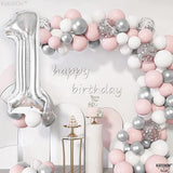 KatchOn, Giant Silver 1 Balloon Number - 40 Inch | 1 Balloon for 1st