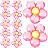 Charnoel 12 Pcs Light Pink Flower Balloon Huge Aluminum Foil Pastel