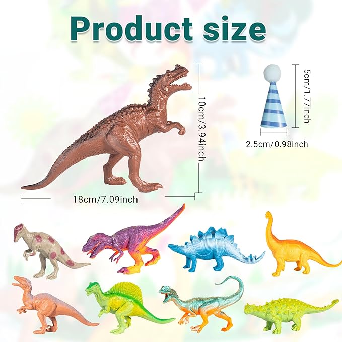 18 Pcs Dinosaur Birthday Party Decorations Dinosaur Cake Toppers