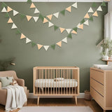 Sage Green Party Decorations Olive Green Tan Brown Cream Felt Hanging
