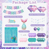Mermaid Birthday Decorations Birthday Decorations for Girls Women