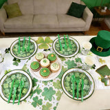 St Patrick's Day Disposable Tableware for 25 Guests Irish Themed