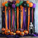 Captain Décor 8 Halloween Streamers, 656ft Pack of 8 Crepe Paper