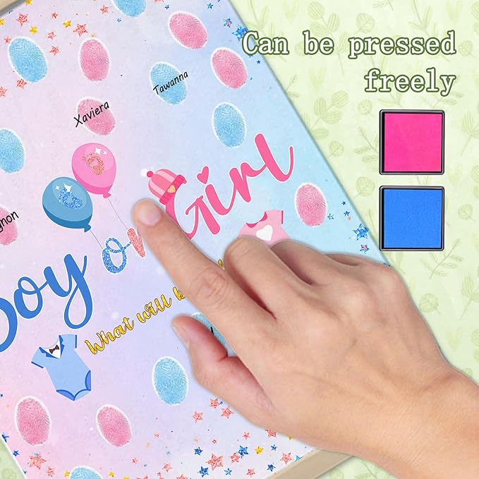 Baby Gender Reveal Decorations Baby Shower Guest Book Baby Shower