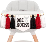 One Rocks High Chair Banner Rock And Roll 1st Birthday Party