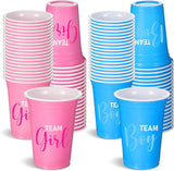 30 Pcs Gender Reveal Plastic Blue Pink Cups Gender Reveal Cups