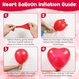 Valentines Day Balloon Arch Garland Kit Red Pink White Heart Shaped