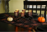 Halloween Candle Holder Centerpiece Decoration Black Metal Iron 6