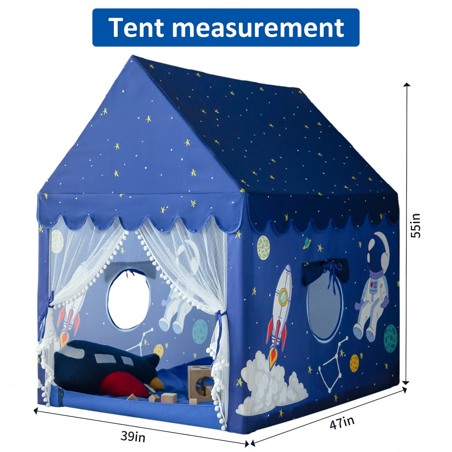Kids Play Tent Playhouse Indoor Tent for Kids Boys Toddler, Large
