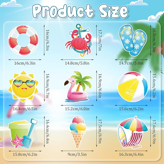 Summer Pool Hanging Swirls, 36Pcs Pool Beach Ceiling Hanging Decor