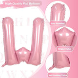 Pastel Pink W Balloon, 40 Inch Giant Baby Pink Mylar Helium Foil