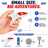 12 PK World's Smallest Space Guns - Mini Light Up Flashing Ray