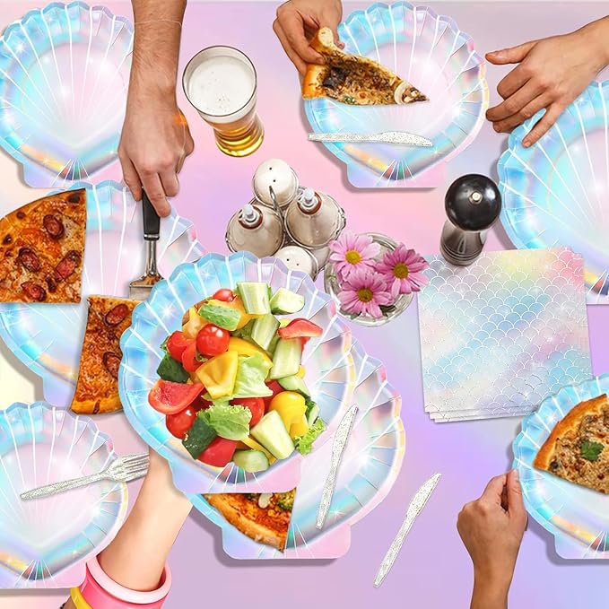 Summer Mermaid Party Supplies for Girls Baby Shower Birthday Party
