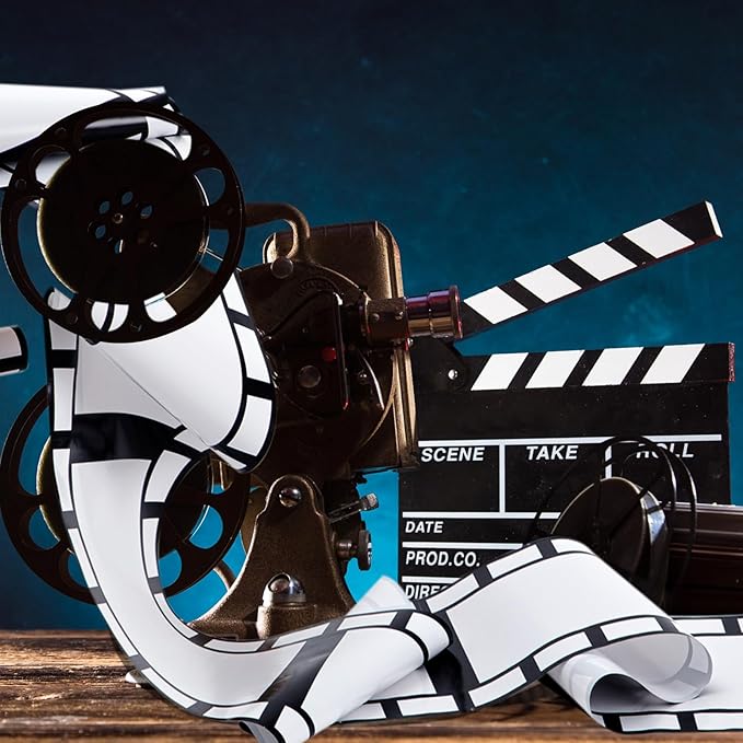 Gejoy 2 Rolls Filmstrip Tape Movie Party Decorations Filmstrip