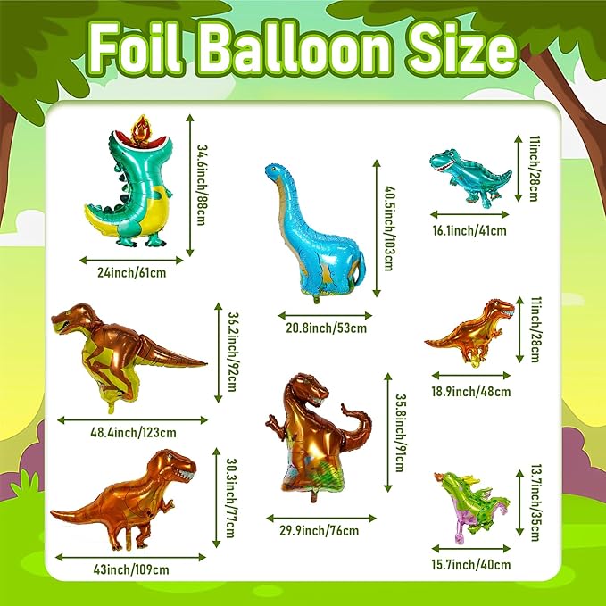 Dinosaur Theme Birthday Party Decorations Green Dino Party Decor for
