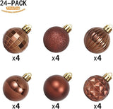 XmasExp 24ct Christmas Ball Ornaments Shatterproof Christmas #3