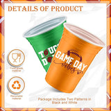 48 Pcs Football Party Supplies 16 oz Thick Plastic Disposable Cups