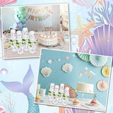 50Pcs Mermaid Cups 12 Oz Mermaid Party Cups for Baby Shower Ocean