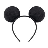 winvin Set of 24 Mouse Costume Deluxe Fabric Ears Headband White Polka