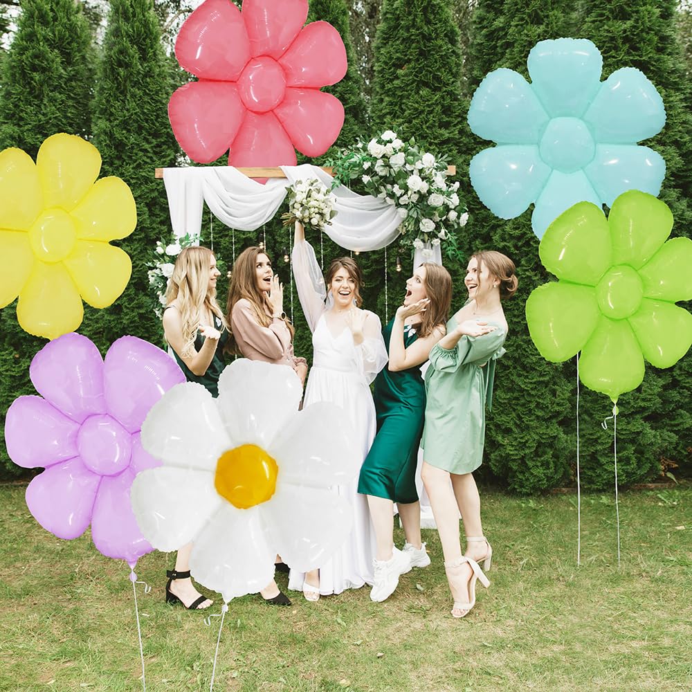 Flotable Daisy Flower Balloon Pastel Macaron Daisies Party Supplies