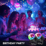 NEQUARE Disco Ball DJ Party Lights Sound Activated with Remote Control